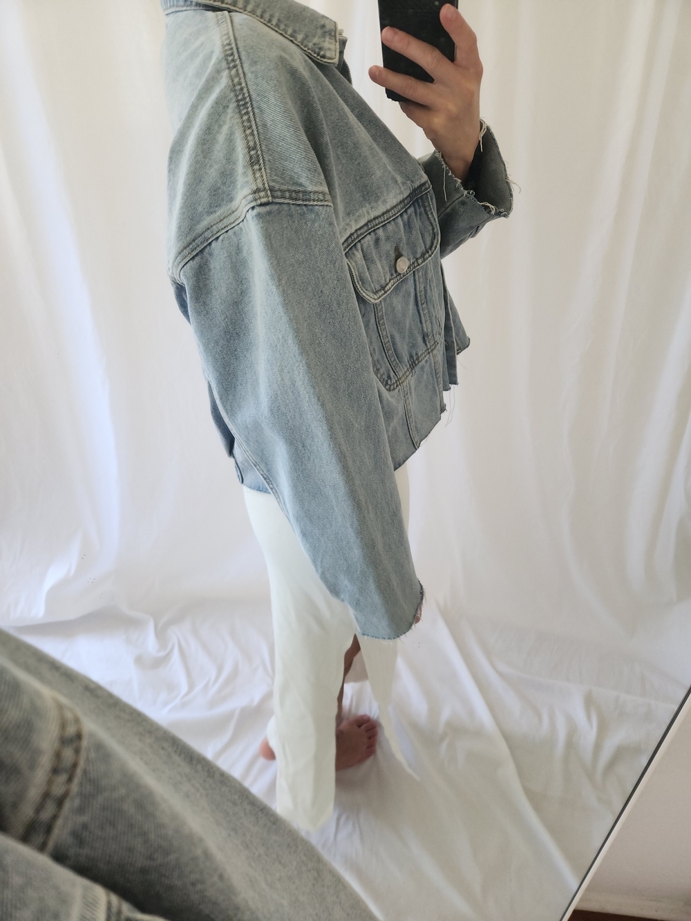 ASOS Light Blue Denim Jean Jacket - Picture 3 of 10